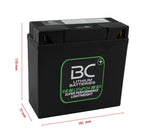 BC Lithium Batteries BC51913-FP-I Batteria Moto al Litio LiFePO4, 1,6 kg, 12V, HJ51913-FP / 51814 / 51913 / 52015 / HG-18-12 - BC Battery