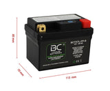 BC Lithium Batteries BCTX7L-FP Batteria Moto al Litio LiFePO4, 0,6 kg, 12V, HJTZ7S-FP / YTX7L-BS / YTZ7S / YTZ8V - BC Battery Controller