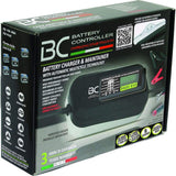 BC 3500 EVO DESIGN, 3.5 Amp / 1 Amp, Caricabatteria e Mantenitore Digitale/LCD, Tester di Batteria e Alternatore per tutte le batterie Auto e Moto 12V Piombo-Acido