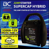 BC JUMPSTARTER HYBRID 3200A, Booster Professionale per Auto/Furgoni/Trattori Benzina, Diesel, Ibrido fino a 10000CC - BC Battery Controller