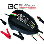 BC SMART 10000+ CARBON , 10Amp / 1 Amp, Caricabatteria e Mantenitore Intelligente per tutte le Batterie Auto (es. Start&Stop) e Moto 12V Piombo-Acido