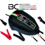 BC SMART 5000+ CARBON, 5 Amp / 1 Amp, Caricabatteria e Mantenitore Intelligente per tutte le Batterie Auto (es. Start&Stop) e Moto 12V Piombo-Acido