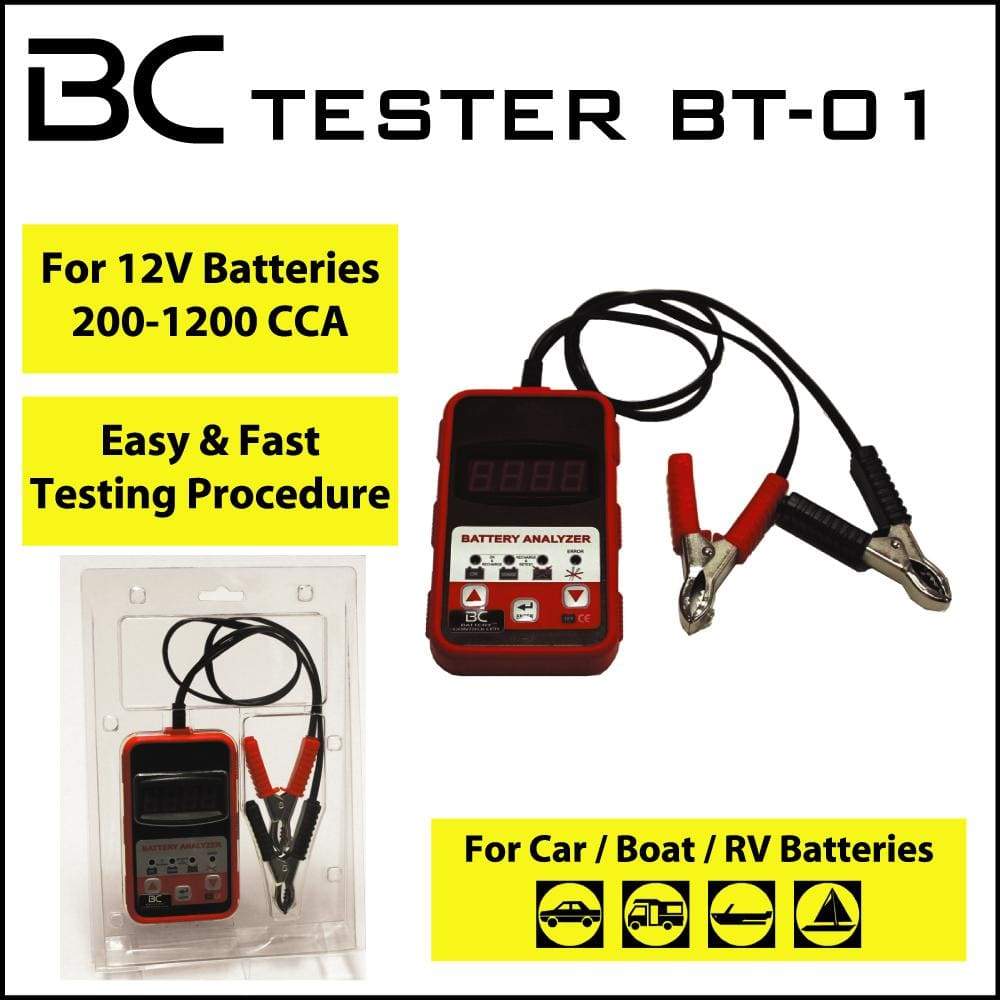 BC Tester BT-01  Tester per Batterie 12V Auto e Moto – bcbattery.pt