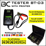 BC Tester BT-03 con Stampante - BC Battery Controller